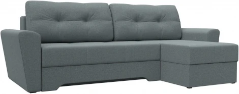 Диван угловой Амстердам правый угол (Серый/Рогожка) Лига Диванов арт.122765