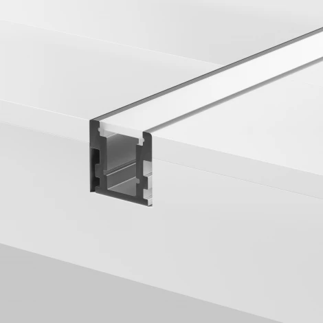 Алюминиевый профиль встраиваемый в пол 26x26 серебро 2 м, ALM-2626-S-2M Maytoni 636016