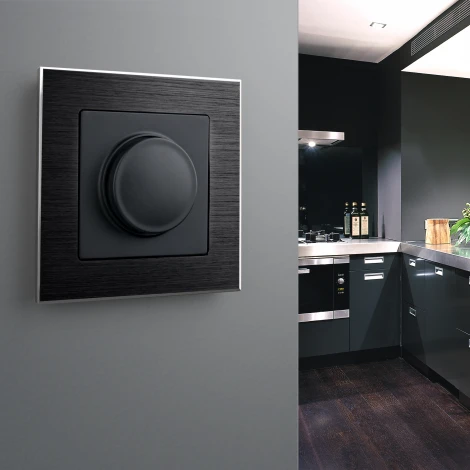 Рамка на 1 пост Aluminium (черный алюминий) Werkel W0011708 (a050949)