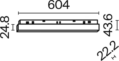 Трековый светильник Basis Exility 3000K 24Вт 120° LED (магнитный) Maytoni Technical TR030-2-24W3K-B (48V)
