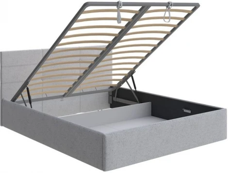 PROxSON Кровать Vector с бельевым ящиком (Ткань: Жаккард Tesla Стальной) 160x200