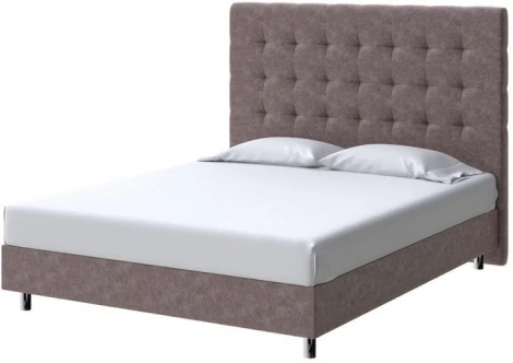 PROxSON Кровать Madrid Boxspring Standart (Ткань: Велюр Gratta 8 Брауни) 120x200