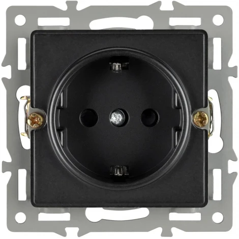 Механизм электрической розетки SCT-GP-MEU-PL-BK (250V, 16A) (Arlight) 043740