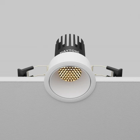 Встраиваемый светильник Maytoni Dip DL115-10W-2.7K-W (LED, 220V, круглые)