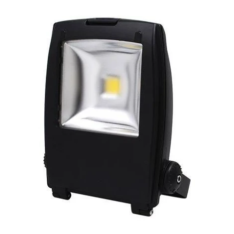 Прожектор уличный светодиодный Horoz, 1 плафон, черный с хромом и прозрачным