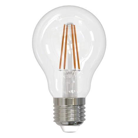 Лампочка светодиодная шар прозрачная E27 7W 4000K Uniel LED-A60-7W/NW/E27/CL/DIM GLA01TR