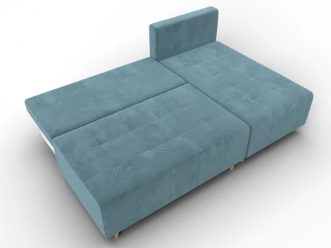 Диван угловой Лига-102 угол универсальный (ДСП,Брус,Фанера,Велюр/Бирюзовый) Лига Диванов 134790