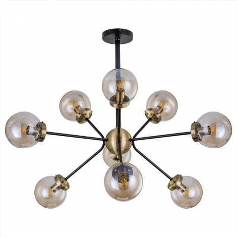 Потолочная люстра на штанге Citilux Планета CL105295 (220V, шарики, молекулы)