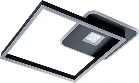 Потолочная люстра с таймером Escada Arctic 10235/1 LED*80W Black/White 10235/1LED BL (220V, пульт управления)