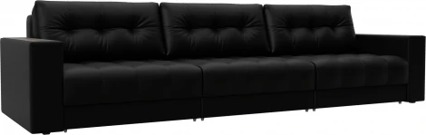 Диван прямой с декором Лига-049 НПБ Лонг Лига Диванов (Экокожа) арт.128435