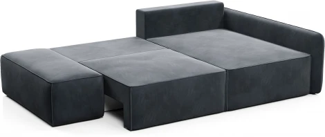 ПОРТЛЕНД Диван угловой с банкеткой серый D1 furniture арт.AAA41671004