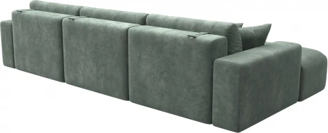 Диван угловой Лига-036 НПБ Классик Лонг левый угол Лига Диванов (Велюр) арт.127786L