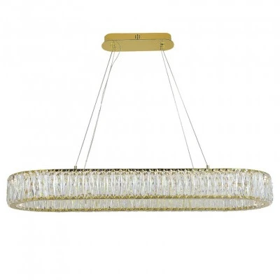 Подвесной светодиодный светильник Newport 8240 8240N/90 oval gold (220V, на тросе)