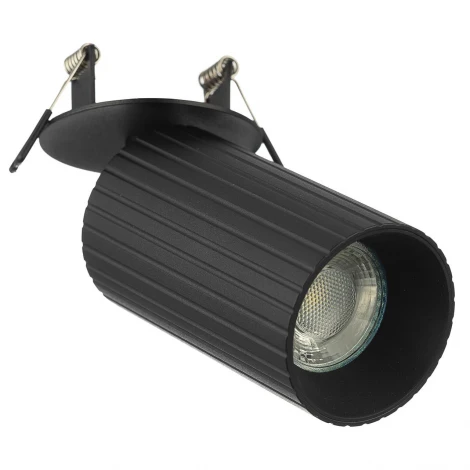 Спот встраиваемый черный рифленый Citilux Axel CL512D11R