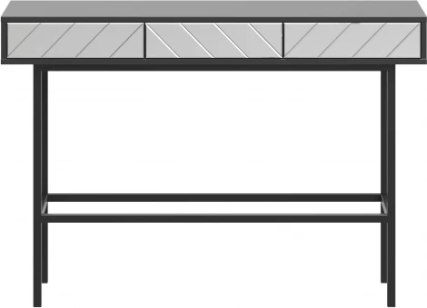 Стол консольный Boho ОГОГО (арт.769654), (ЛДСП,Металл,Зеркало/Черный,Серый)