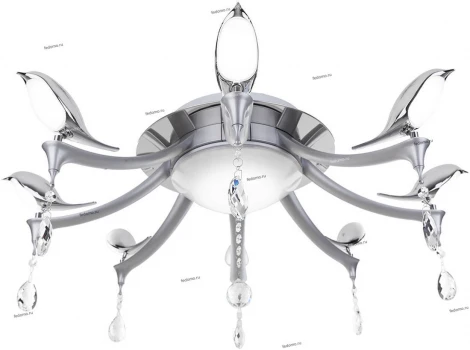Потолочная люстра IDLamp Uccelli 385/8PF-LEDSilver