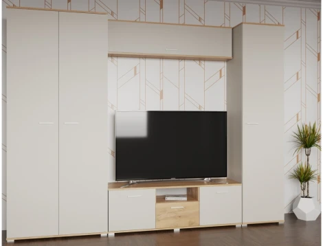 Шкаф Woodville Кассандра 46 дуб крафт золотой / кашемир 559221