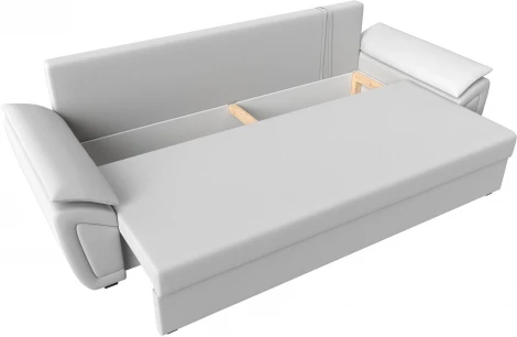 Лига Диванов прямой диван Нэстор Лайт (Экокожа/Белый)