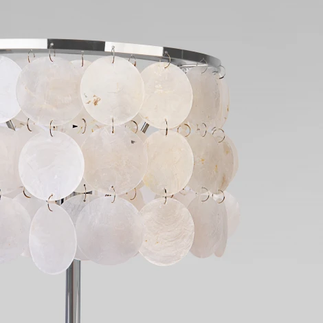 Настольная лампа Eurosvet Sandra 208101 хром/перламутр (220V, выключатель)