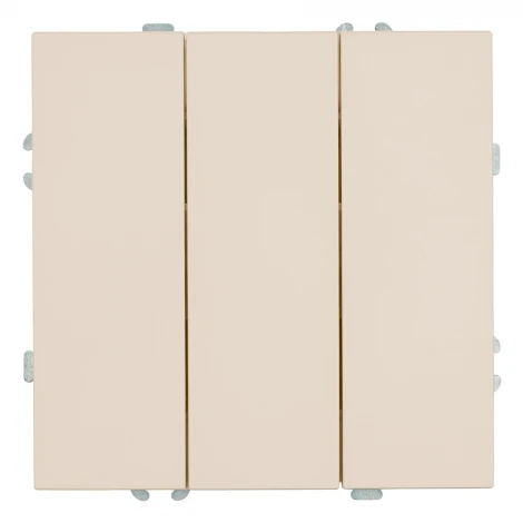 Выключатель трехклавишный (кашемир, soft touch) Stekker Эмили 49896