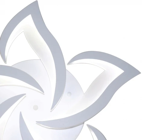 Потолочная люстра с таймером Natali Kovaltseva Smart Home LED LAMPS 81212 (220V, голосовое управление, пульт управления, управление смартфоном, умный дом - Алиса, Tuya Smart, Сири, Smart Life, цветы)