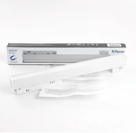 Трековый светодиодный светильник Feron MGN302 41937 низковольтный 12W 48V