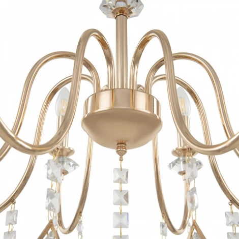 Подвесная люстра Arte Milano AM342101 342101/8 FGD (220V, подвески, на цепи, подсвечник, свеча)