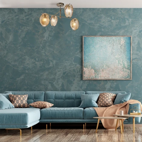 Потолочная люстра на штанге Escada Castanet 2123/4P Brass E14*40W