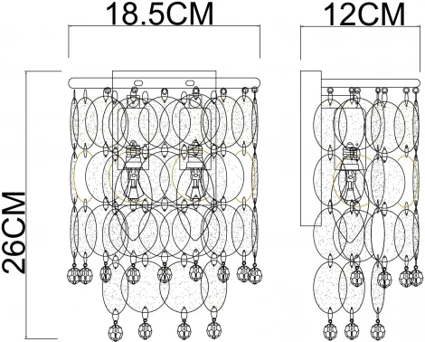 Бра Arte Lamp Pipirima A4089AP-2AB (220V)