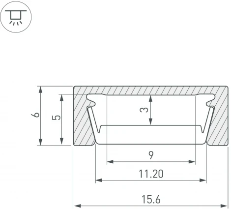 Профиль MIC-M-2000 (Arlight, Алюминий) 044530