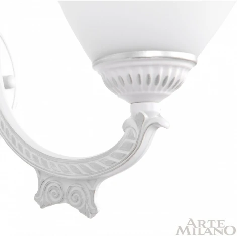 Бра с выключателем Arte Milano AM342837 342837/1W WT+SL (220V)