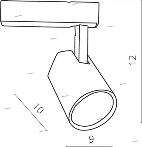 Трековый светильник Arte Lamp Amico A1810PL-1BK (LED, 220V)