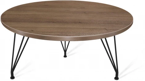 Столик журнальный Sheffilton SHT-TU29/H36/ЛДСП 60 орех тьеполо/чёрный муар