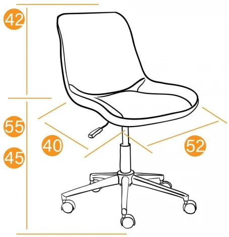 Кресло STYLE флок , черный, 35 Tetchair 13562