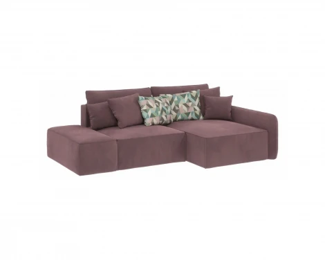 Диван угловой розовый D1 Портленд AAA4150019 Evita Nougat