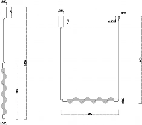 Подвесной светильник Divinare Passato 1925/33 SP-8 (LED, 220V, на проводе)