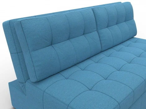 Диван прямой Лига-107 (160) (ЛДСП,Брус,Фанера,Рогожка/Голубой) Лига Диванов 134915