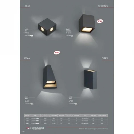 Архитектурная подсветка Nowodvorski Zem 4444 (LED, 220V, IP54)