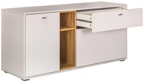 Комод Mobi Бэль 10.91 белый премиум / дуб золотой craft 330349