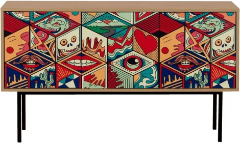 Тумба малая Boho Color ОГОГО (арт.599507), (ЛДСП/Дуб Корбридж)