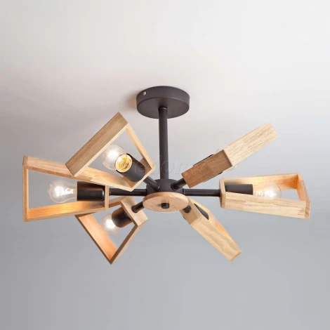 Потолочная люстра Eurosvet Klark 70056/6 черный (220V)