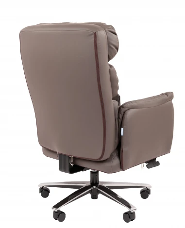Офисное кресло Chairman 433 Россия экокожа коричневая 7215652