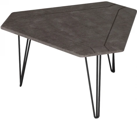 Стол журнальный Калифорния ТЕТ 450 серый бетон от фабрики Калифорния