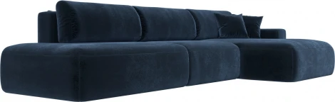 Диван угловой Лига-036 НПБ Модерн Лонг правый угол Лига Диванов (Велюр) арт.127756