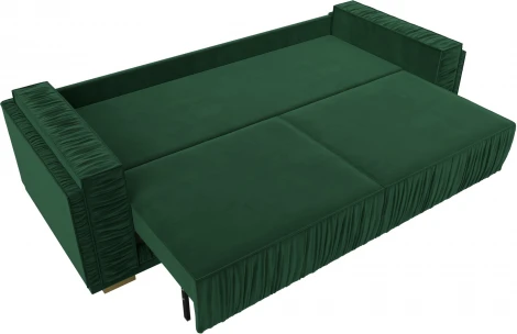 Диван прямой Лига-044 (Зеленый,Бежевый/Велюр) Лига Диванов арт.122252