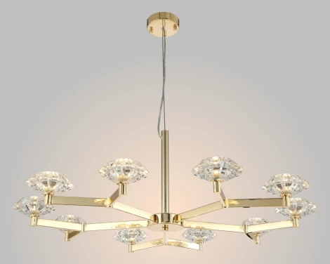 Подвесная люстра Crystal Lux REBECA SP10 GOLD