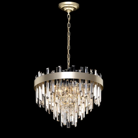 Подвесная люстра Citilux Лаура CL301262 (220V, хрусталь, на цепи, круглые)