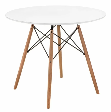 Стол Woodville Table 90 white / wood 15364