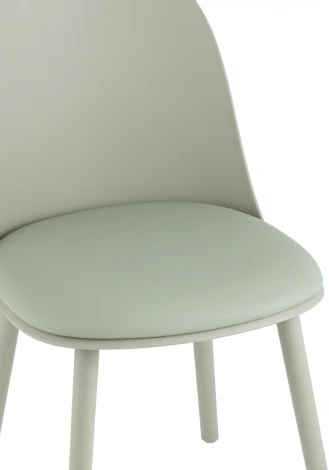 Стул Fog с подушкой пластик серо-зеленый УТ000036899