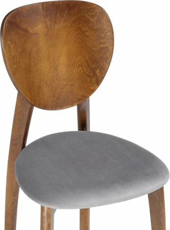 Стул деревянный Woodville Окава ткань tenerife stone / миланский орех арт.615248